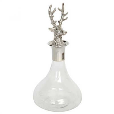 Culinary Concepts London Decanter With Stag Head Stopper